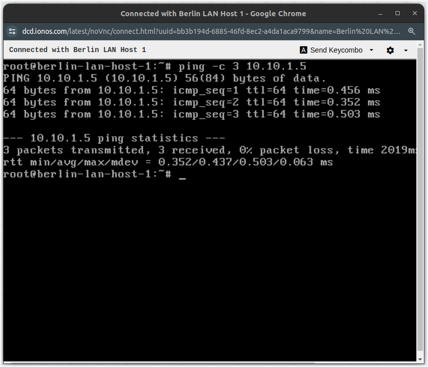 Configure de/txl Route